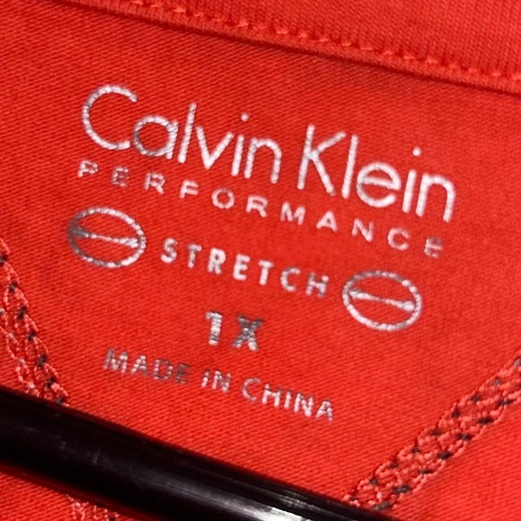 Calvin Klein 1x bright coral tee shirt - Picture 2 of 2